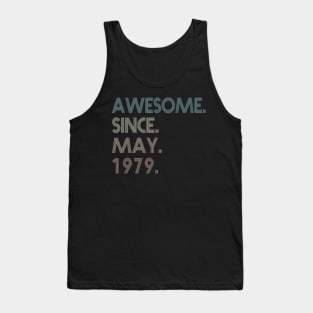 41th Birthday gift 41 Years Old Awesome Since May 1979 Tank Top